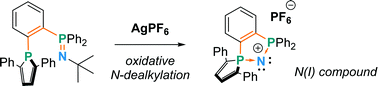 Graphical abstract: A cyclic divalent N(i) species isoelectronic to carbodiphosphoranes