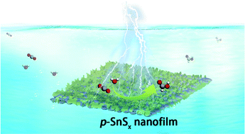 Graphical abstract: Polycrystalline SnSx nanofilm enables CO2 electroreduction to formate with high current density