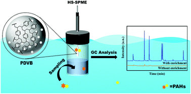 Graphical abstract: Poly(divinylbenzene) as a fiber coating for headspace solid-phase microextraction of polycyclic aromatic hydrocarbons from river water