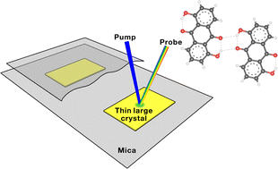 Graphical abstract: Two-dimensional confinement for generating thin single crystals for applications in time-resolved electron diffraction and spectroscopy: an intramolecular proton transfer study