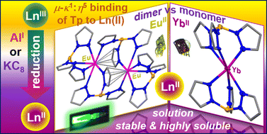 Graphical abstract: Reduction chemistry yields stable and soluble divalent lanthanide tris(pyrazolyl)borate complexes