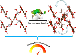 Graphical abstract: Biomimetic control of charge transfer in MOFs by solvent coordination for boosting photocatalysis