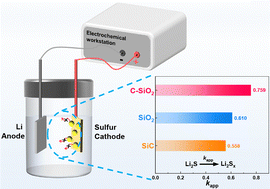 Graphical abstract: Carbon doping endows silicon oxide with enhanced redox kinetics of polysulfides