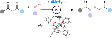 Graphical abstract: Visible-light promoted de Mayo reaction by zirconium catalysis