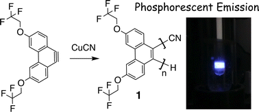 Graphical abstract: Phosphorescence emission from spatial stacks of phenanthrene units in oligo(9,10-phenanthrene)s