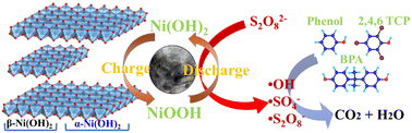 Graphical abstract: Different crystallographic Ni(OH)2 as highly efficient Fenton-like catalysts for sulfate radical activation