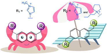 Graphical abstract: The effect of substituents and their positions on a series of disubstituted naphthalene bromide salts towards intermolecular interactions and crystal packing