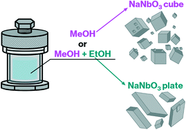 Graphical abstract: Facile solvothermal synthesis of plate-like submicron NaNbO3 particles