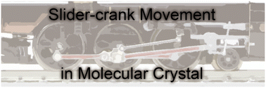 Graphical abstract: Slider-crank mechanism in a molecular crystal: conversion of linear thermal expansion of a lattice to circular rotation of a coordination chain