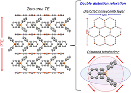 Graphical abstract: Zero area thermal expansion of honeycomb layers via double distortion relaxation in (PPh4)[Cu2(CN)3]