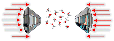 Graphical abstract: The structure of methanol at 5.09 GPa: the fortuitous formation of a new high-pressure phase