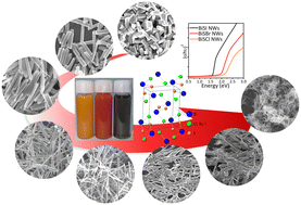 Graphical abstract: Tailoring sizes and compositions of heavy pnictogen bismuth thiohalide nanorods and nanowires via heat-up method