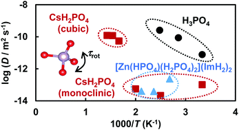 Graphical abstract: Molecular dynamics simulations of proton conducting media containing phosphoric acid