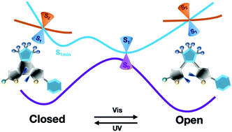 Graphical abstract: Providing theoretical insight into the role of symmetry in the photoisomerization mechanism of a non-symmetric dithienylethene photoswitch