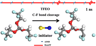 Graphical abstract: DFT–ReaxFF hybrid molecular dynamics investigation of the decomposition effects of localized high-concentration electrolyte in lithium metal batteries: LiFSI/DME/TFEO