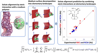 Graphical abstract: Prediction of anisotropic NMR data without knowledge of alignment medium structure by surface decomposition