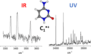 Graphical abstract: Cryogenic IR and UV spectroscopy of isomer-selected cytosine radical cation