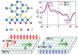 Graphical abstract: Prediction of the ferrovalley property with sizable valley splitting in Janus monolayer GdBrI