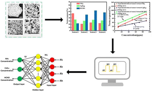 Graphical abstract: Quantitative prediction of ternary mixed gases based on an SnO2 sensor array and an SSA-BP neural network model