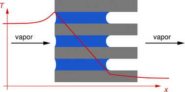 Graphical abstract: Influence of heat transfer and wetting angle on condensable fluid flow through nanoporous anodic alumina membranes