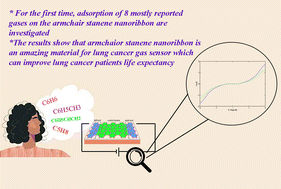 Graphical abstract: Early detection of lung cancer biomarkers in exhaled breath by modified armchair stanene nanoribbons