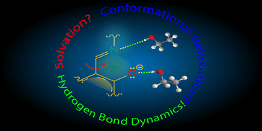 Graphical abstract: Interplay of conformational relaxation and hydrogen bond dynamics in the excited states of fluorescent Schiff base anions