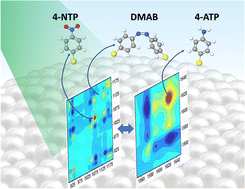 Graphical abstract: Probing plasmon-induced surface reactions using two-dimensional correlation vibrational spectroscopy