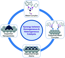 Graphical abstract: Synergy between homogeneous and heterogeneous catalysis