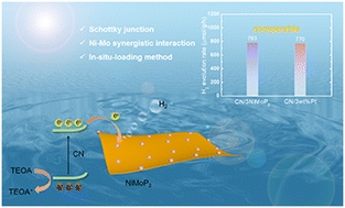 Graphical abstract: Carbon nitride based Schottky junction with a Ni–Mo synergistic interaction for highly efficient photocatalytic hydrogen production