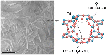 Graphical abstract: Preferential population of Al atoms at the T4 site of ZSM-35 for the carbonylation of dimethyl ether