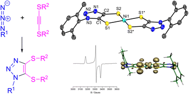 Graphical abstract: Synthesis and coordination behaviour of 1H-1,2,3-triazole-4,5-dithiolates