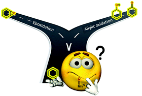 Graphical abstract: Differences in chemoselectivity in olefin oxidation by a series of non-porphyrin manganese(iv)-oxo complexes