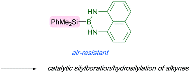 Graphical abstract: A stable silylborane with diminished boron Lewis acidity