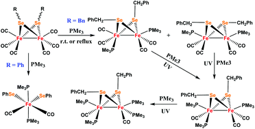 Graphical abstract: Di-, tri- and tetraphosphine-substituted Fe/Se carbonyls: synthesis, characterization and electrochemical properties