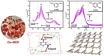 Graphical abstract: Aromatic amine electrochemical sensors based on a Co-MOF: a hydrogen bond-induced specific response