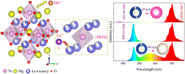 Graphical abstract: Enhancing the luminescence performance of an LED-pumped Mn4+-activated highly efficient double perovskite phosphor with A-site defects via local lattice tuning