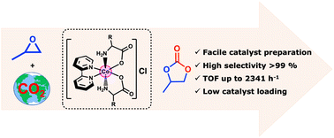 Graphical abstract: Cobalt complexes with α-amino acid ligands catalyze the incorporation of CO2 into cyclic carbonates