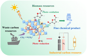 Graphical abstract: Process coupling of CO2 reduction and 5-HMF oxidation mediated by defect-enriched layered double hydroxides