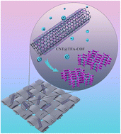 Graphical abstract: Integrated carbon nanotube and triazine-based covalent organic framework composites for high capacitance performance