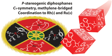 Graphical abstract: Rhodium and ruthenium complexes of methylene-bridged, P-stereogenic, unsymmetrical diphosphanes