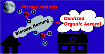 Graphical abstract: Secondary aerosol formation during the dark oxidation of residential biomass burning emissions