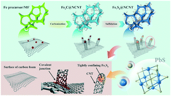 Graphical abstract: Nitrogen-doped carbon nanotube encapsulated Fe7S8 nanoparticles for the high-efficiency and selective removal of Pb2+ by pseudocapacitive coupling