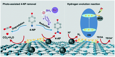 Graphical abstract: Interface engineering of W2C/W2N co-catalyst on g-C3N4 nanosheets for boosted H2 evolution and 4-nitrophenol removal