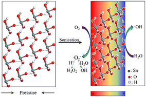 Graphical abstract: Inorganic hydrogen-bonded SnO(OH)2 as molecular springs boosted the piezocatalytic degradation of contaminants