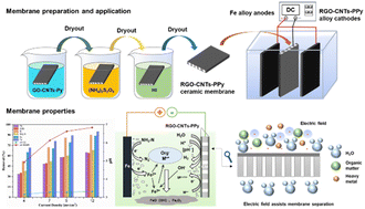 Graphical abstract: The efficient treatment of pickling wastewater using a self-assembled in situ polymerized ceramic membrane with graphene/carbon nanotubes/polypyrrole