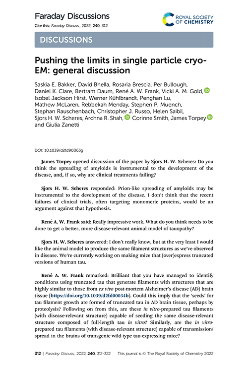 Pushing the limits in single particle cryo-EM: general discussion