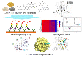 Graphical abstract: Attenuation of allergenicity of roasted cod with Allium spp.: characterization of principal anti-allergenic constituent and action mechanism