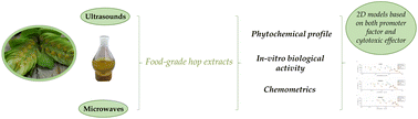 Graphical abstract: Antioxidant and pro-oxidant phytochemicals in ultrasound and microwave assisted extracts from hop cones: a statistical modelling approach