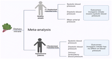 Graphical abstract: Regulatory effect of dietary nitrate on blood pressure: a meta-analysis of randomized controlled trials