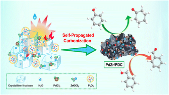 Graphical abstract: Facile self-propagated carbonization synthesis of phosphorus-doped carbon-based catalysts for partial oxidation and hydrogenation
